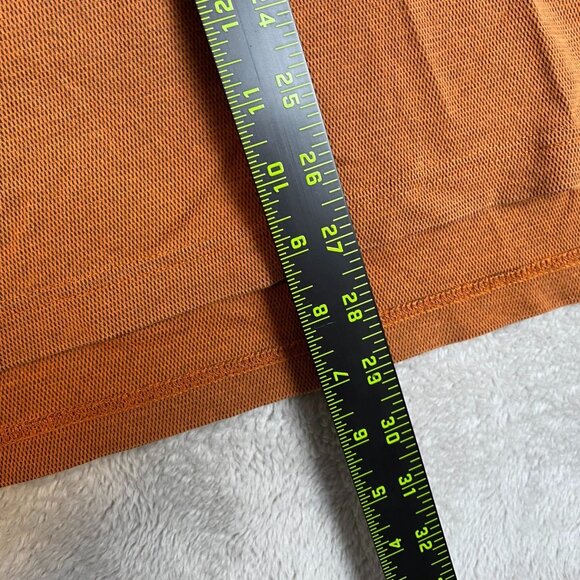 Eddie Bauer Mens Polo Shirt 2XL Orange Travex Performance Blend Lightweight Shor - Picture 3 of 10